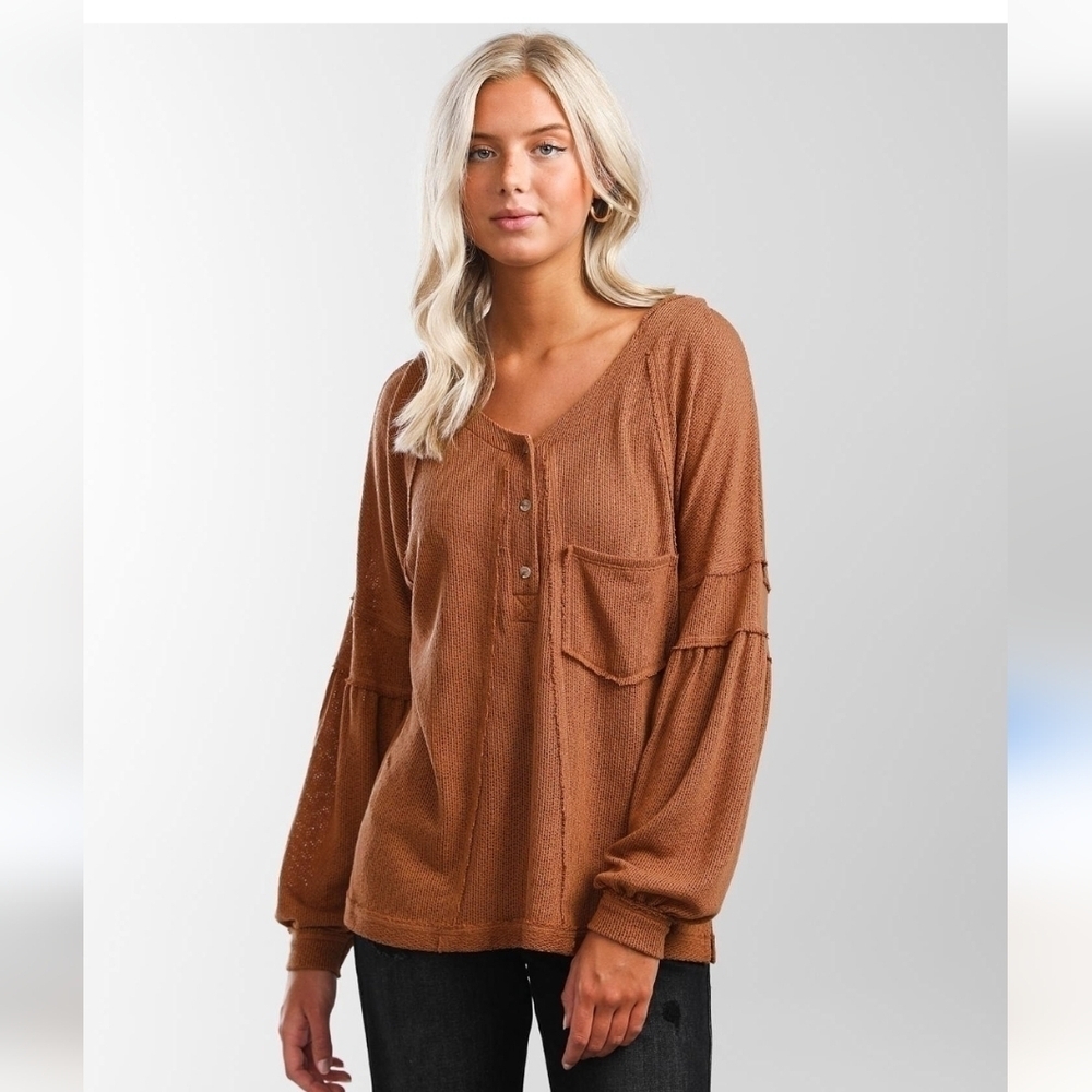 Promesa Cotton Gauze Texture Tunic Top Size Medium